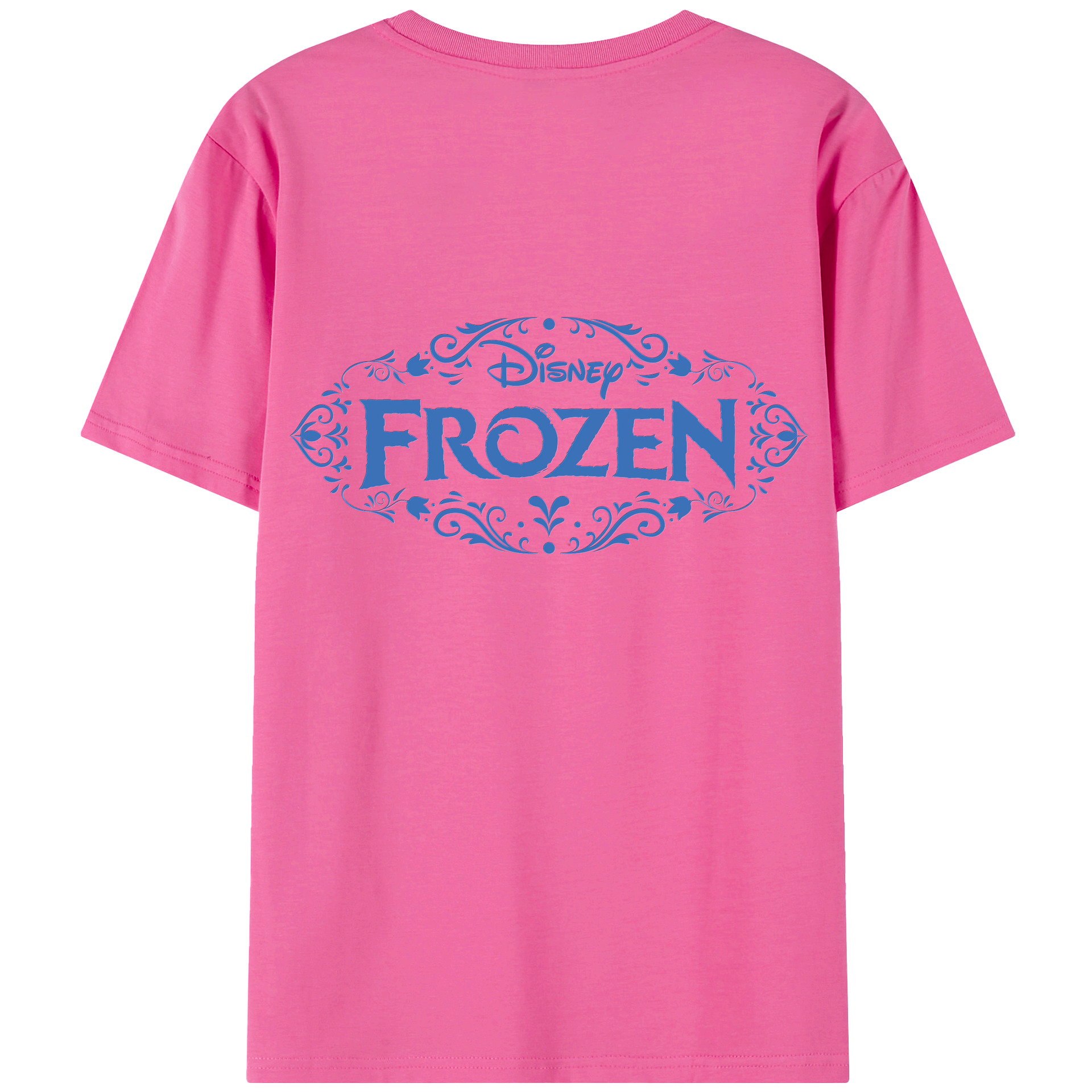 （画像用） アナと雪の女王 アンナ エルサ Frozen Anna Elsa レディース半袖Tシャツ(バックプリント)
